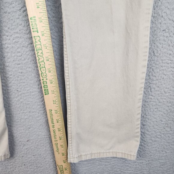 Levi's 514 Pants Men's 33x32 Khaki Slim Fit Straight Leg Cotton Modern Jeans - Picture 4 of 12